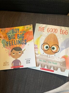 Bundle 2 kids paperback books; The Good Egg and The Boy with Big, Big Feelings